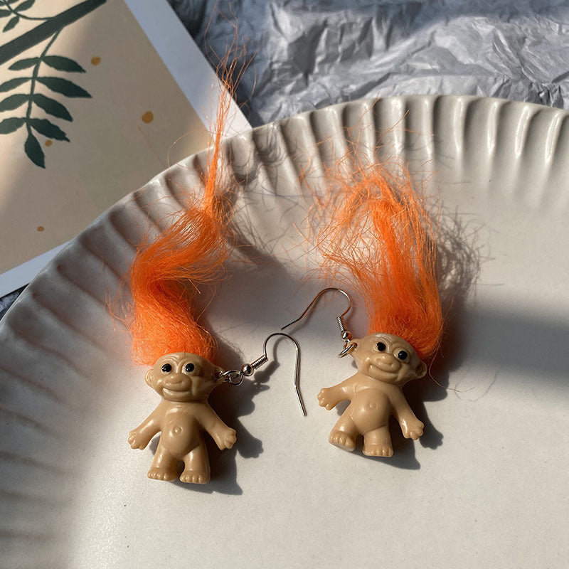 Troll hairy earrings MYA-RS-ZhiY 001