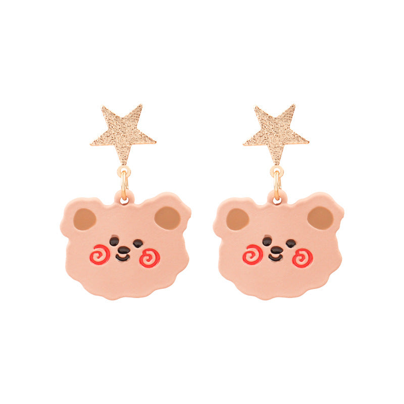 Alloy animal bow earrings （Minimo de compra 2） MYA-FuZ008