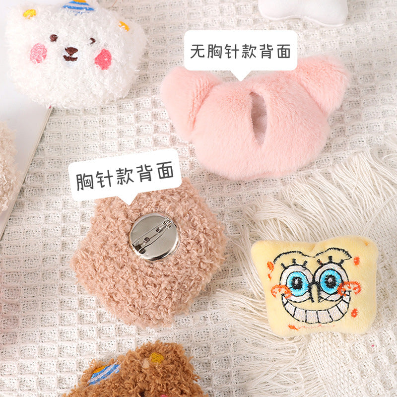 Plush cartoon cute brooch MIC-ZhanY006