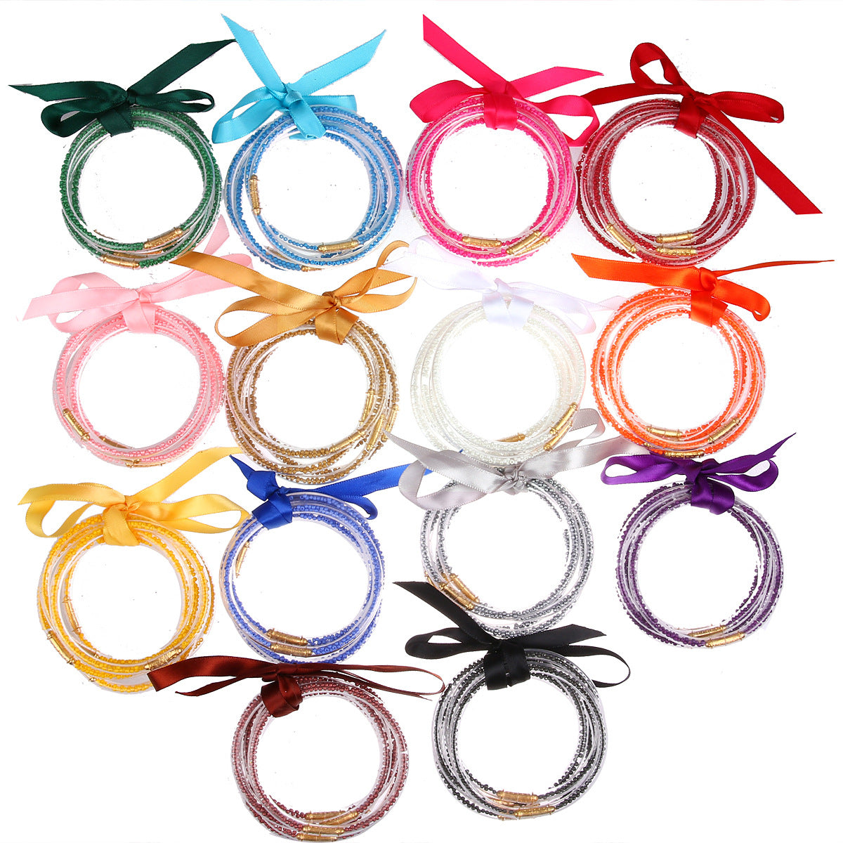 PVC silicone rice bead series bracelet (Minimo de Compra 2) MYA-HuiF003