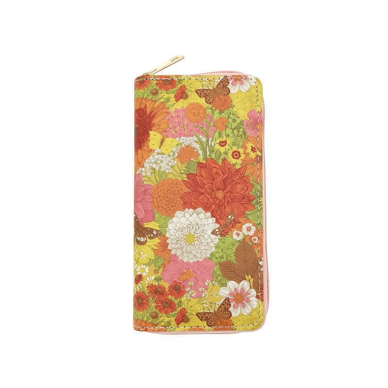 PU Flower Sunflower Wallet (Minimo de compra 3) MYA-JiR047