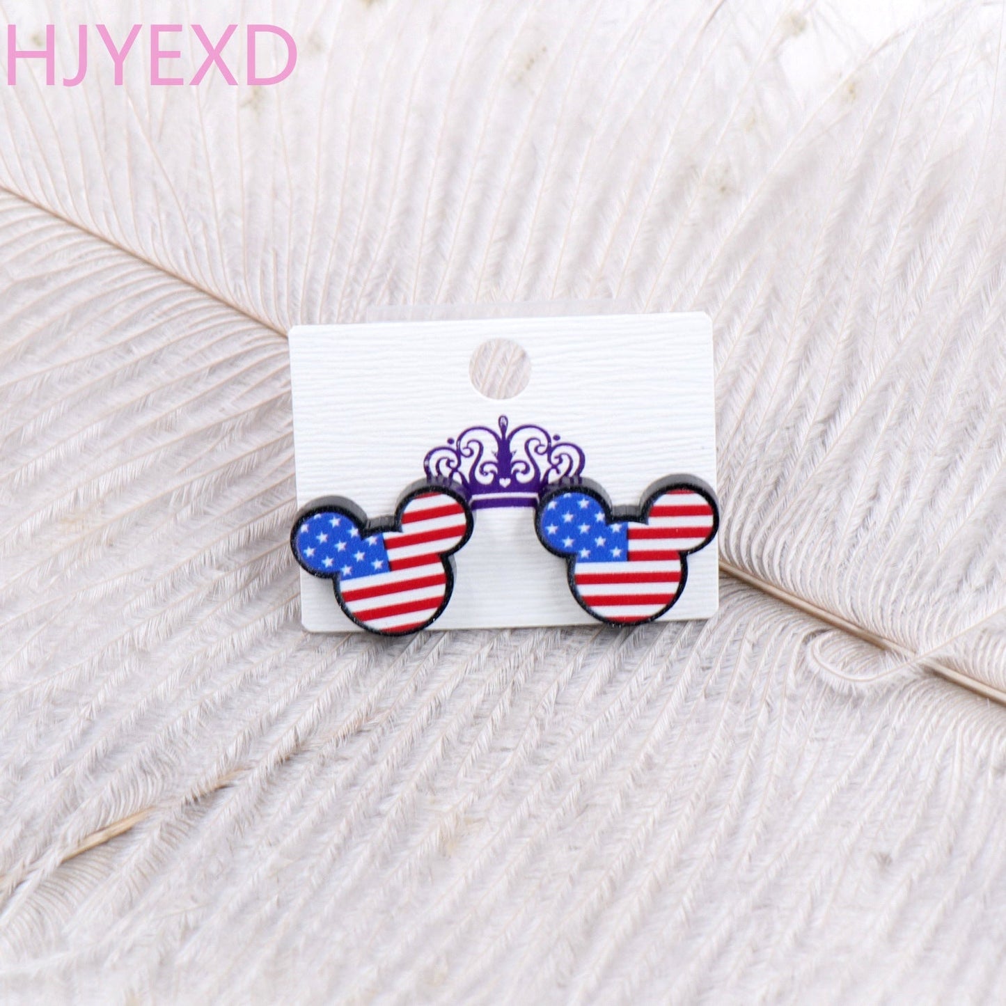 Acrylic love bow earrings Minimo de compra 5 MIC-XiaoY010