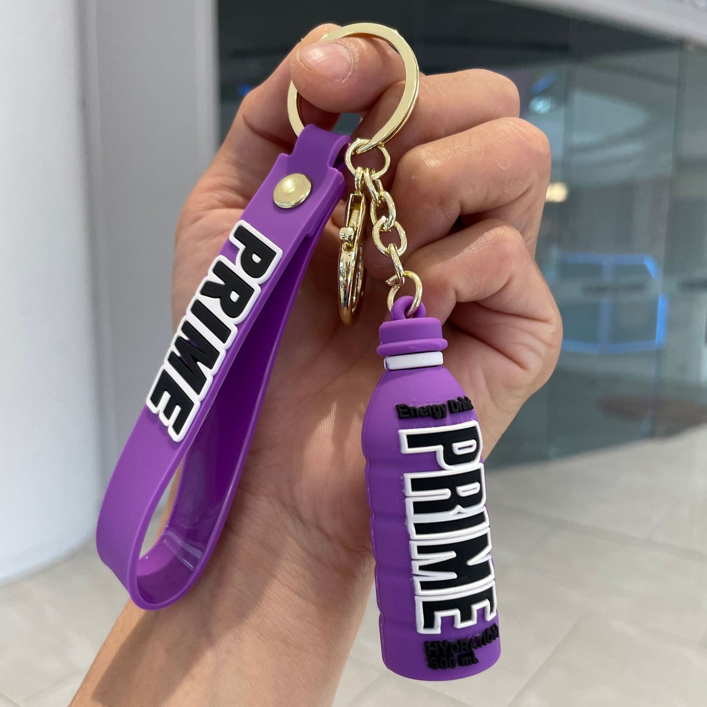 Soft Plastic Beverage Bottle Keychain YaoPan002