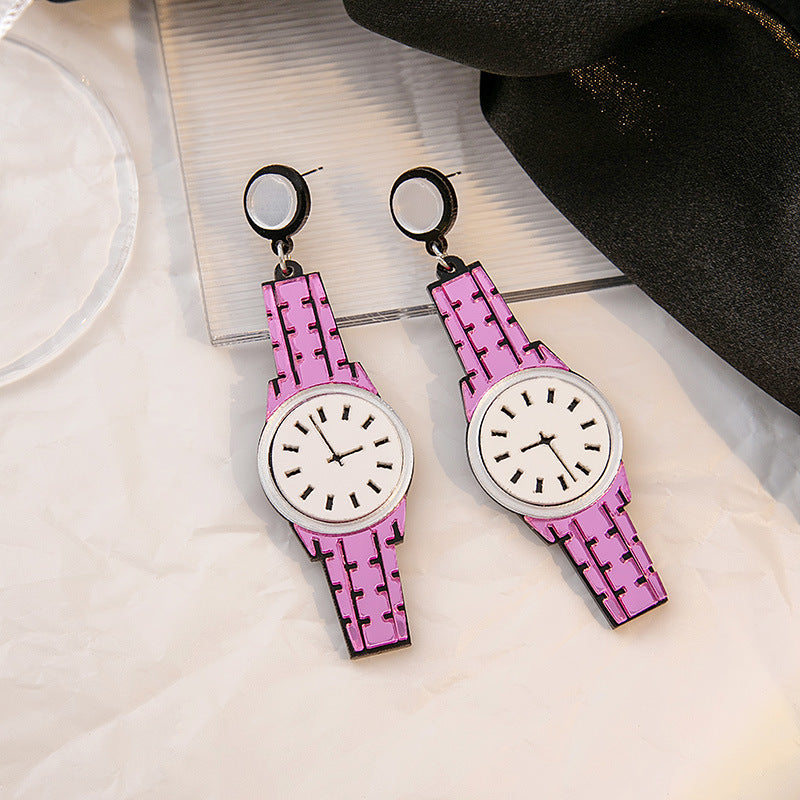 Alloy personalized watch earrings MIC-MDD126