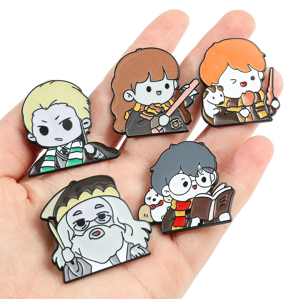 Alloy cute cartoon brooch (Minimo de compra 5) MIC-YBY008