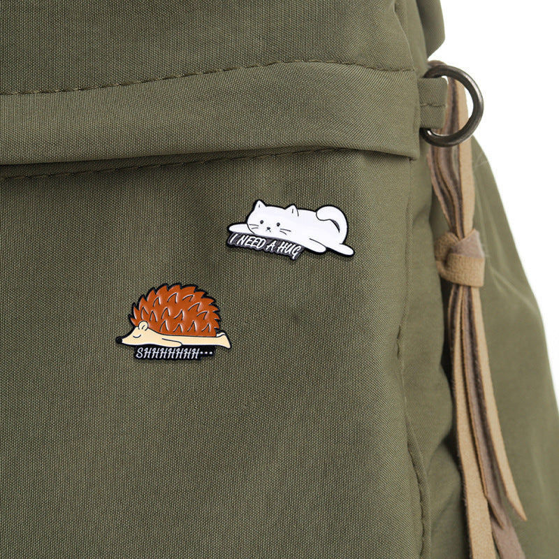 Alloy hedgehog brooch (Minimo de Compra 5) MIC-YiN036