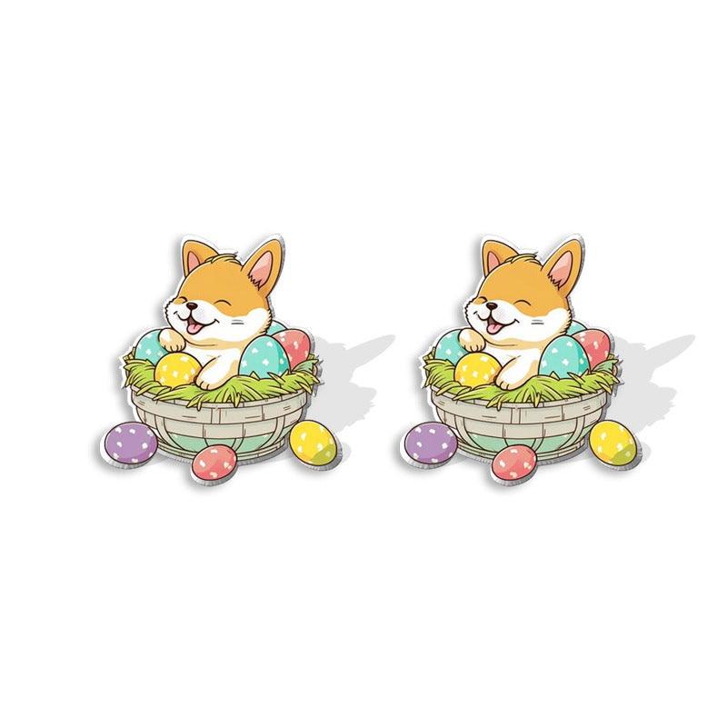 Alloy Easter Small Animal Earrings (Minimo de compra 5) MIC-XiangL066