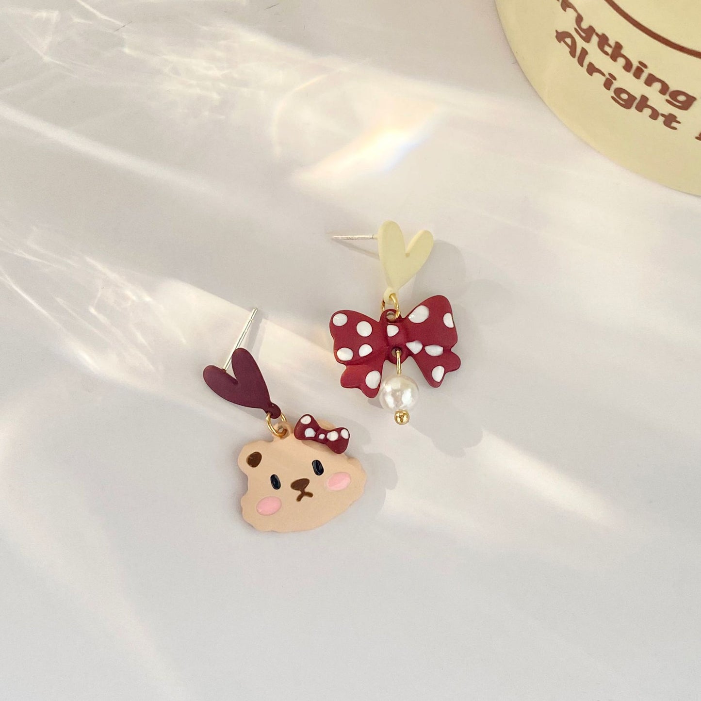 Alloy cartoon bear earrings (Minimo de Compra 2) MYA-SBL004