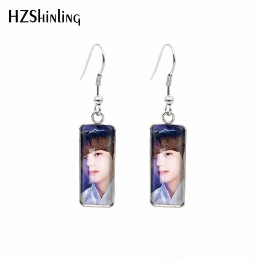 alloy cartoon BTS bulletproof earrings MYA-ES-XiangL037