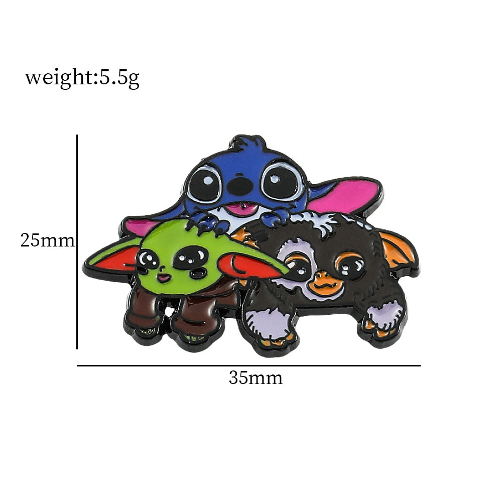 Alloy cartoon cute brooch (Minimo de compra 2) MIC-ZhuoL002