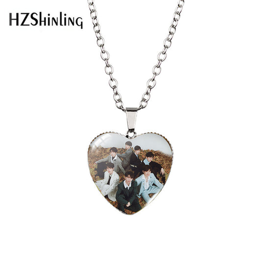 Alloy Time Gem Star Necklace MIC-XiangL023