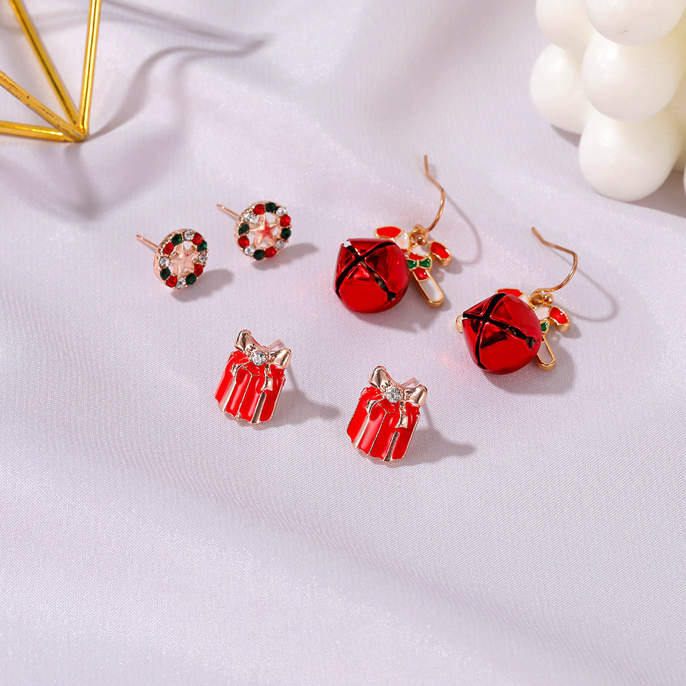 Alloy Christmas series earrings (Minimo de Compra 2) MIC-MiaoY088