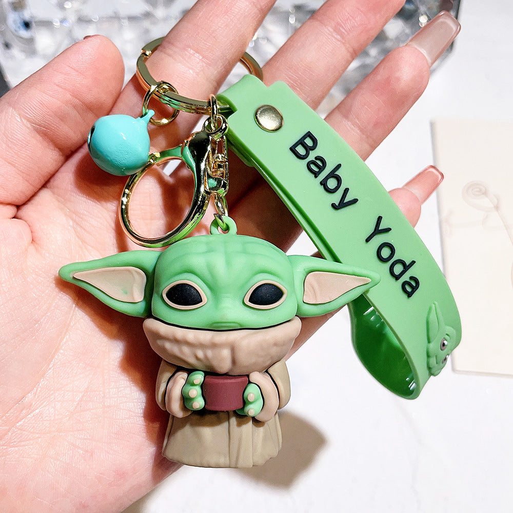 PVC cartoon new Yoda baby keychain MIC-QiC042