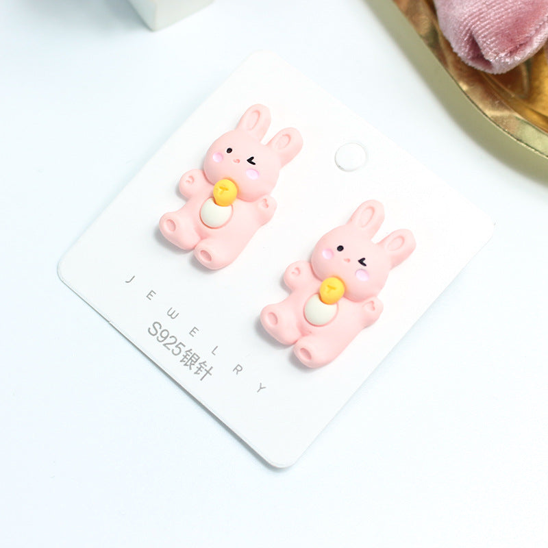 Acrylic cute cartoon earrings  (Minimo de Compra 2) MYA-PingH031