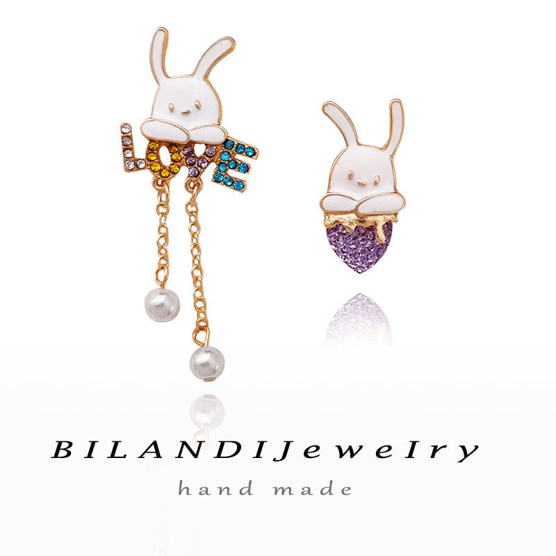 Alloy cute rabbit earrings MIC-BLD092