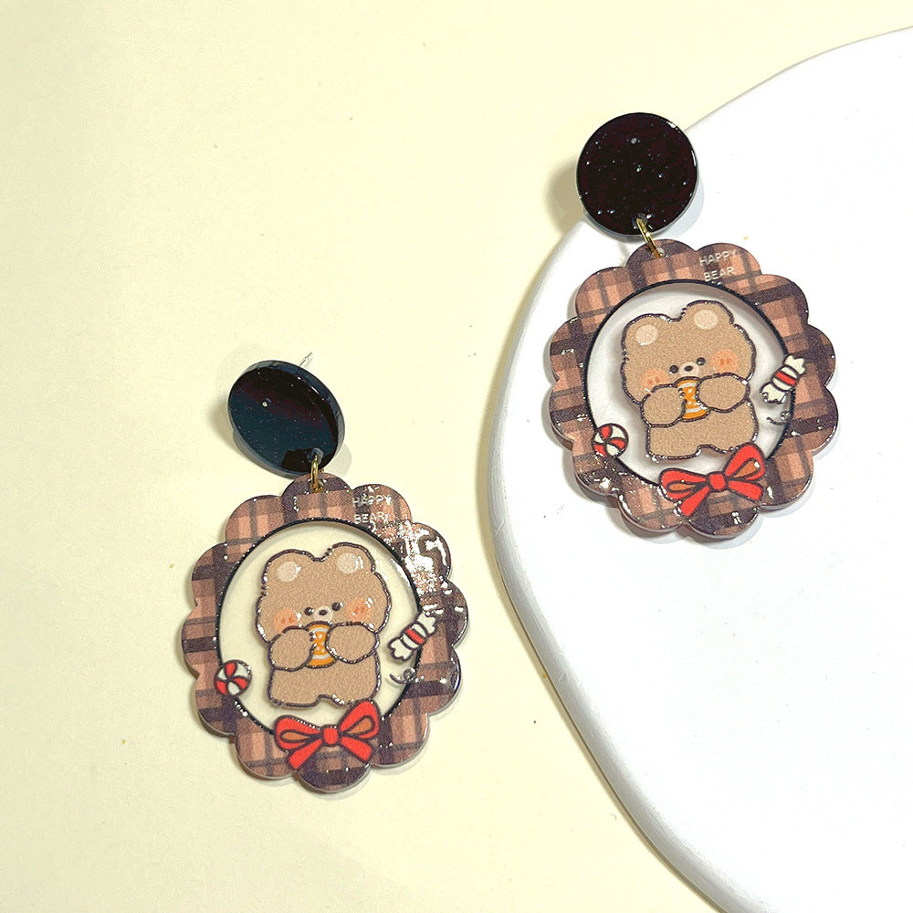 2023 Cute Cartoon earrings Minimo de Compra 2) MIC-PingH011