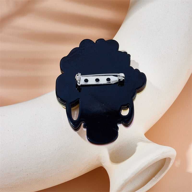 Acrylic cartoon character brooch MYA-XiY010