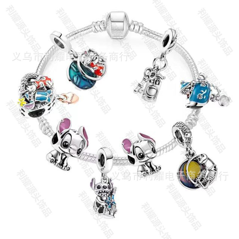 Alloy DIY Pandora Cartoon Bracelet MIC-LiY032