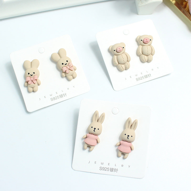 Acrylic cute cartoon earrings  (Minimo de Compra 2) MYA-PingH031