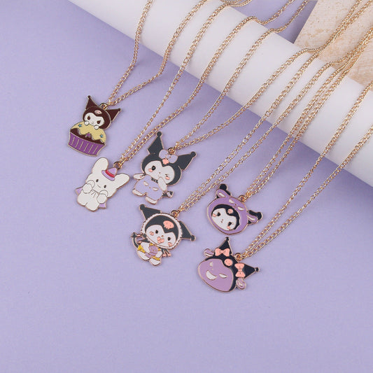 Alloy Purple Devil Necklace Minimo de compra 2 MIC-FuY001