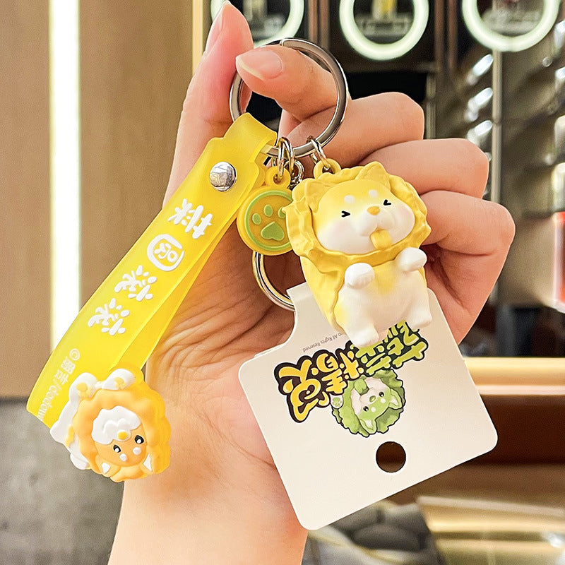 PVC new vegetable spirit cartoon keychain MIC-BenX015