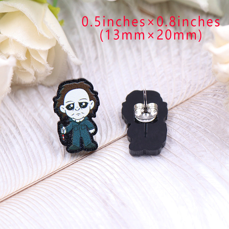 Acrylic Halloween Fashion Earrings (Minimo de compra 5) MIC-XiaoY038