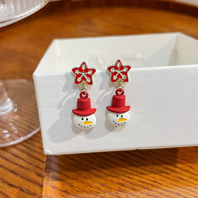 Alloy Christmas New Cartoon Earrings MYA-QingH010