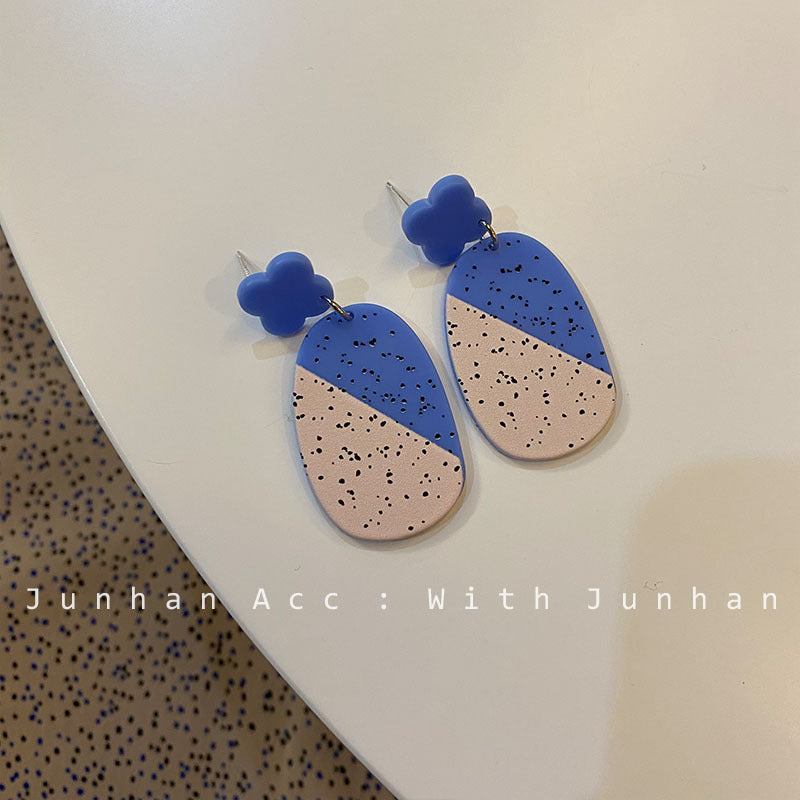 Acrylic sweet simple earrings MIC-JunH005