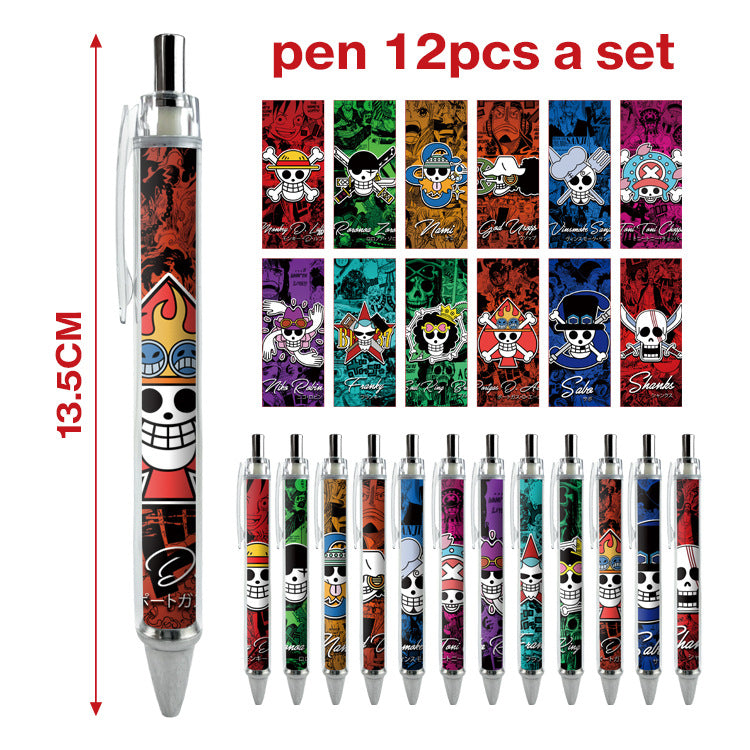 12pcs/pack cartoon printing press neutral pen ManC005