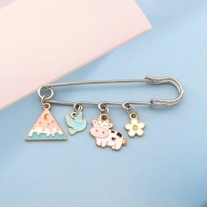 Alloy cartoon animal brooch (Minimo de compra 2) MIC-LiY008