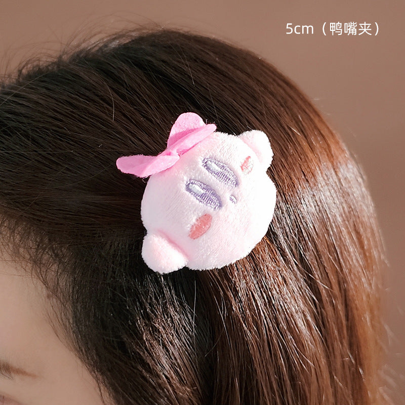 Plush cute little cat and fish hair clip MIC-WoD002