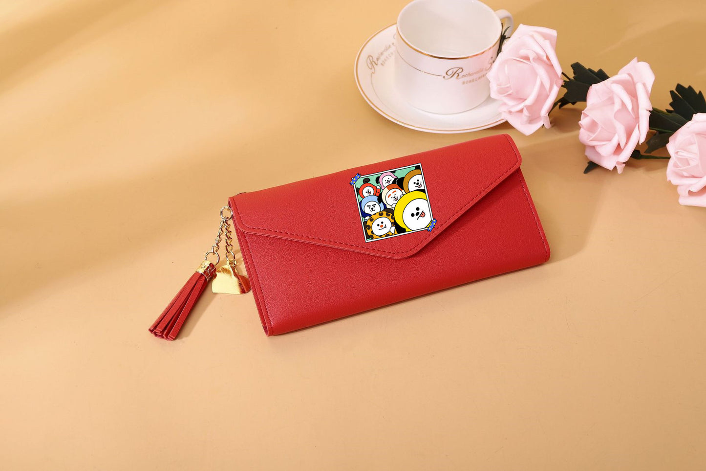 PU cartoon cute card bag tassel wallet MIC-XingY010