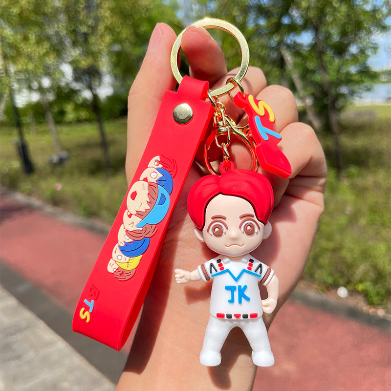 PVC bulletproof youth team keychain MIC-FeiR001