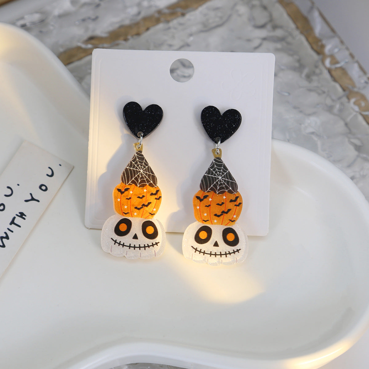 Alloy cartoon pumpkin earrings MYA-MDD184