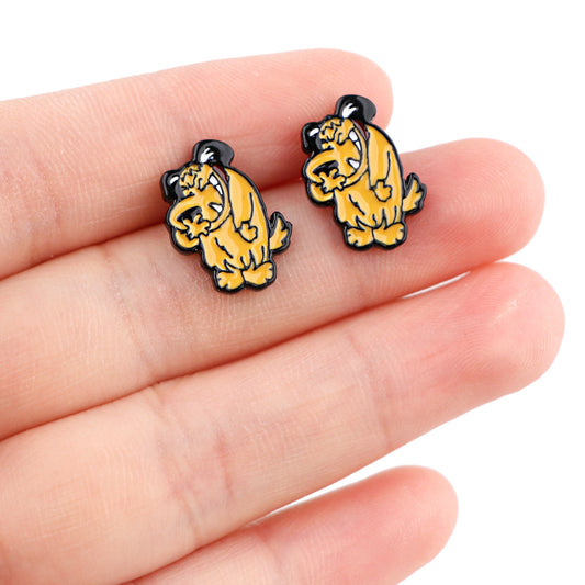 Alloy Mouse and Dog Earrings (Minimo de Compra 5) MIC-KuB019