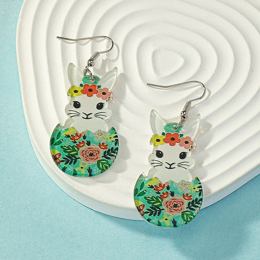 Alloy cute rabbit earrings (Minimo de compra 2) MIC-HLM010