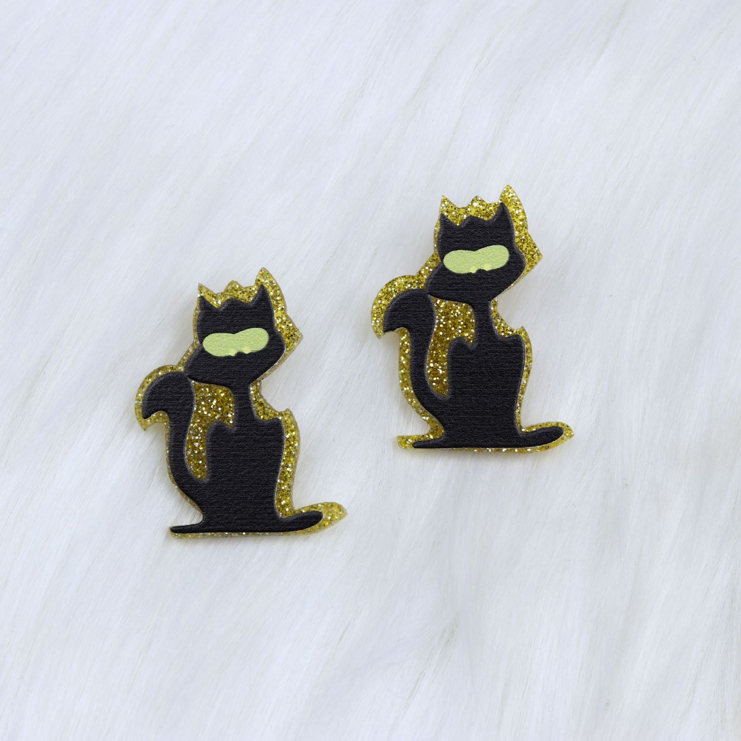 Acrylic Halloween Pumpkin Bat Earrings (Minimo de Compra 2) MYA-DuA044