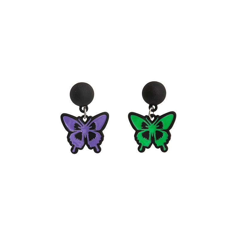 Alloy color matching bow earrings (Minimo de Compra 2) MIC-MDD058