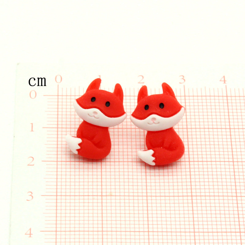 Acrylic Asymmetric Animal Earrings (Minimo de Compra 3) MYA-JueJ008