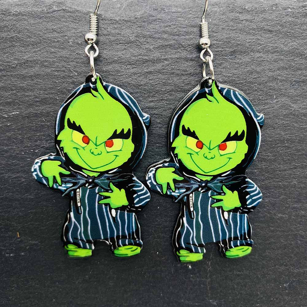 Acrylic Christmas Cartoon Earrings (Minimo de Compra 2) MIC-ChenY022