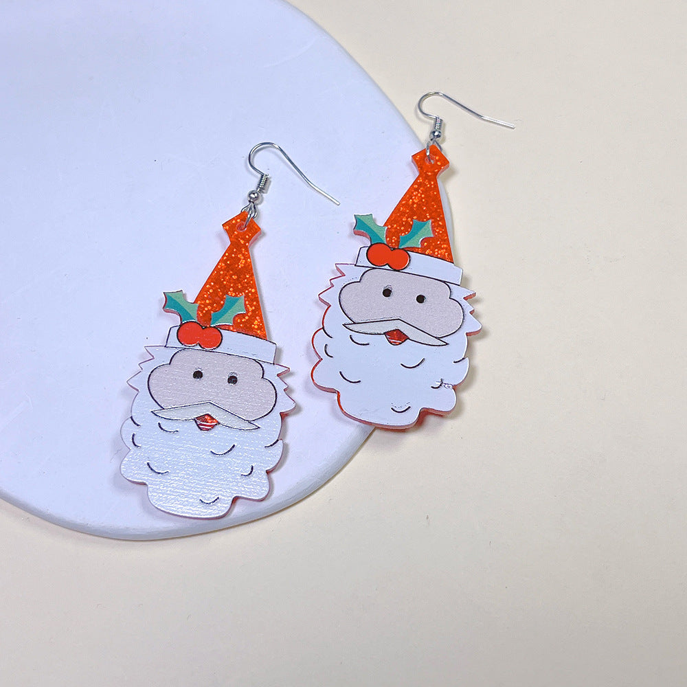 Acrylic New Trend Christmas Earrings PinH002