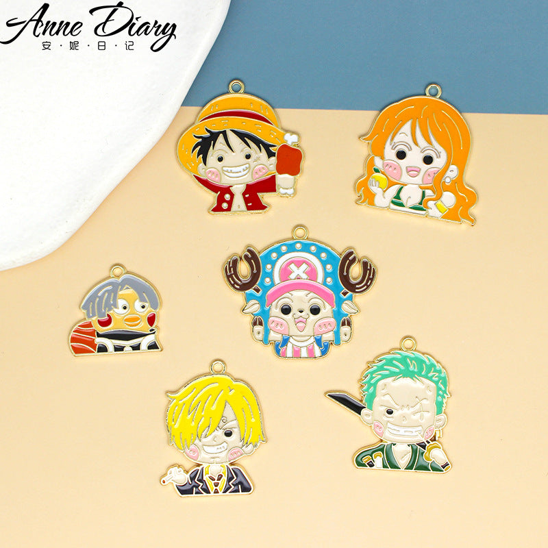 Alloy cartoon anime One Piece pendant (Minimo de Compra 10) MIC-JingX006