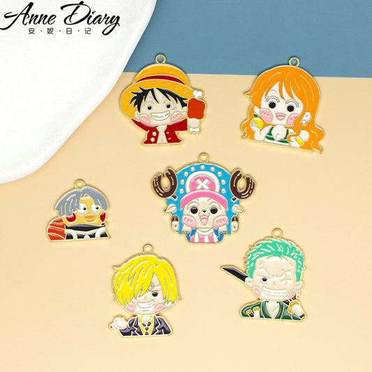 Alloy cartoon anime One Piece pendant (Minimo de Compra 10) MIC-JingX006