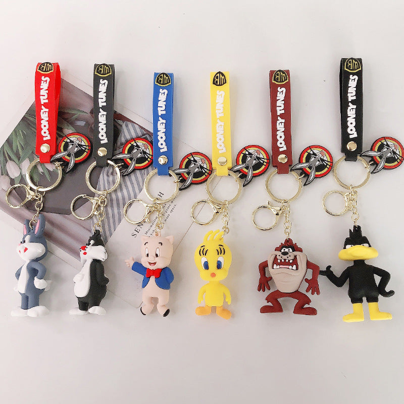 Cartoon Doll PVC Silicone Alloy Keychain (F) FeiRun015