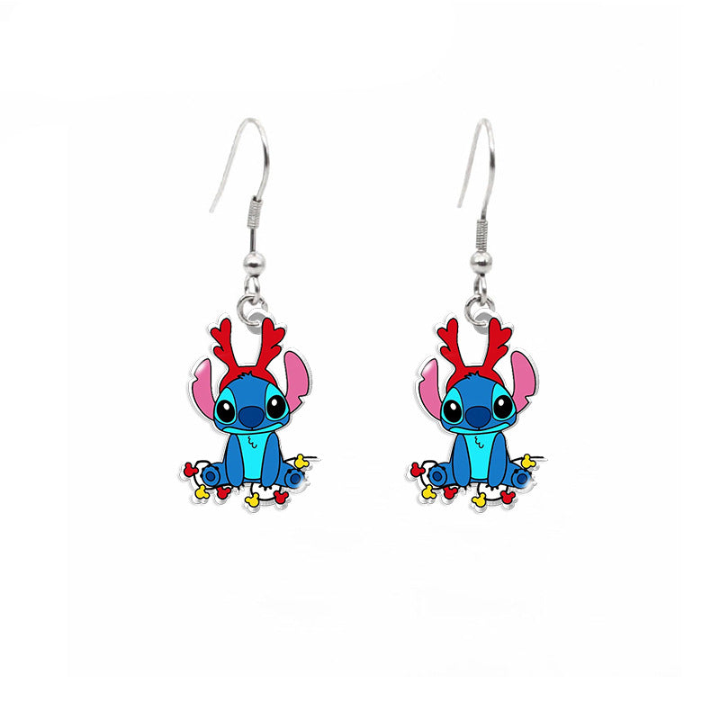 Alloy cartoon cute earrings (Minimo de Compra 2) MIC-ZhaoH003