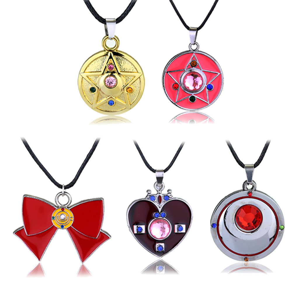 Necklace Alloy Anime Magic Scepter Heart Shaped Key Keychains Set Minimo de compra 2 ZhuoX007