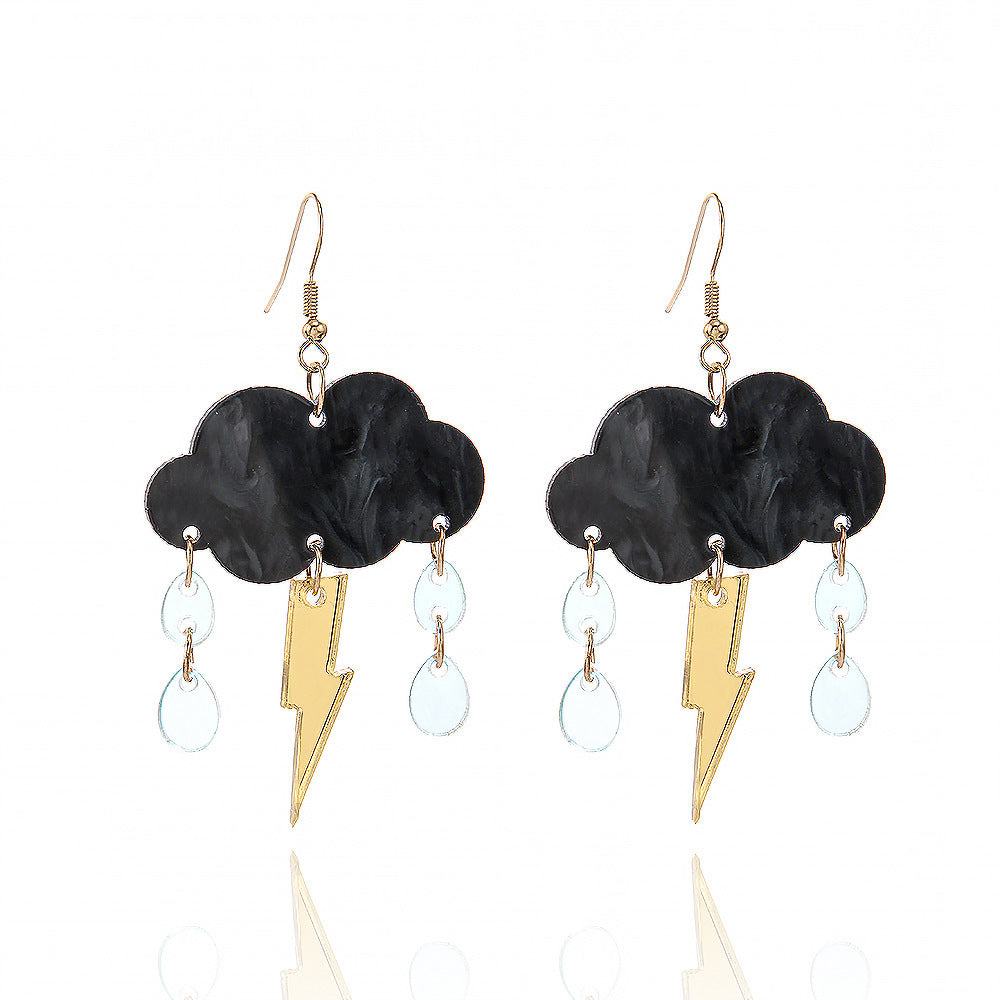 Acrylic new cloud lightning earrings (Minimo de compra 5) MIC-ManT036