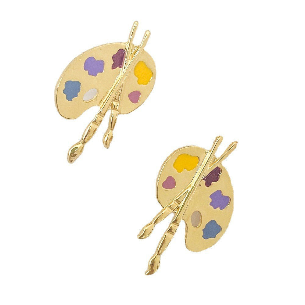 Acrylic Drop Oil Guitar Earrings (Minimo de compra 2) MYA-YiD036