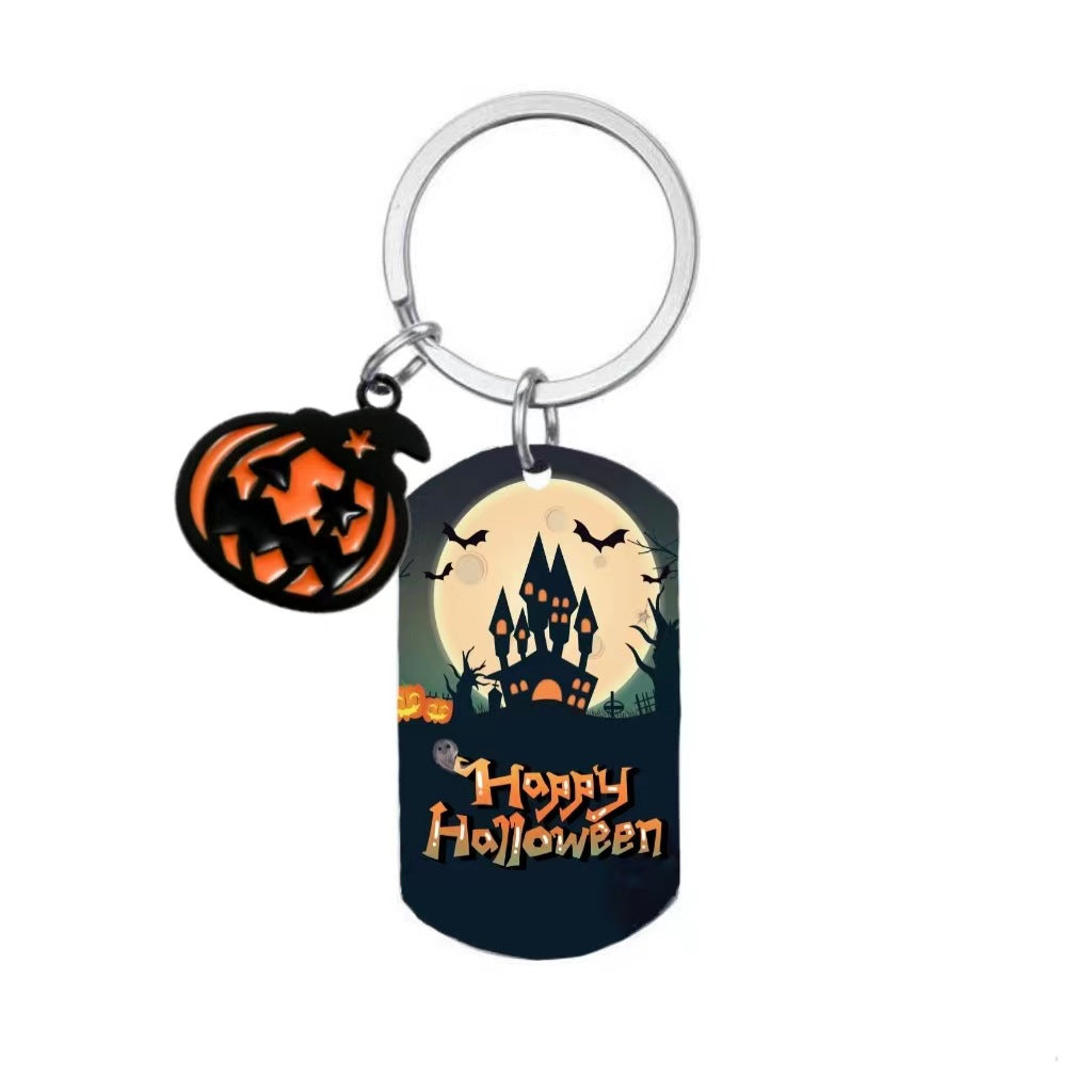 Stainless steel Halloween series keychain MYA-XinJ003