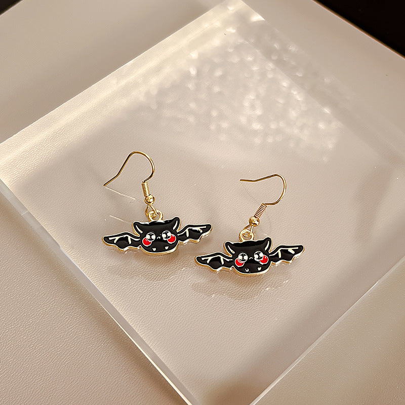 Alloy dark owl earrings MIC-MDD171